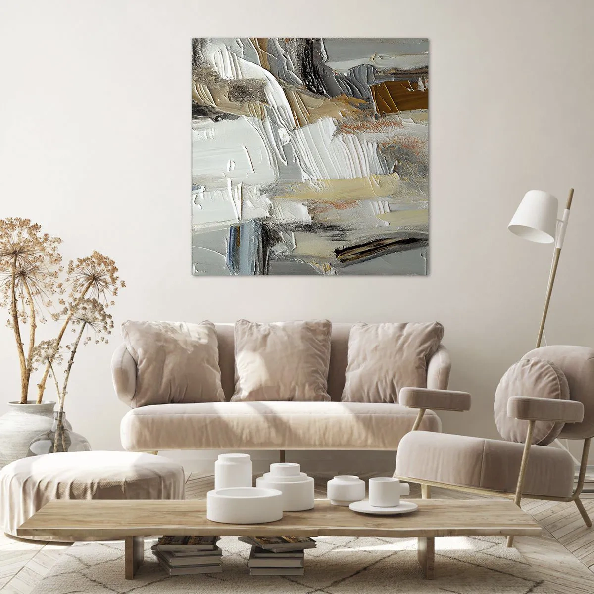 Impression sur toile - Image sur toile - Couches colorées - 40x40 cm