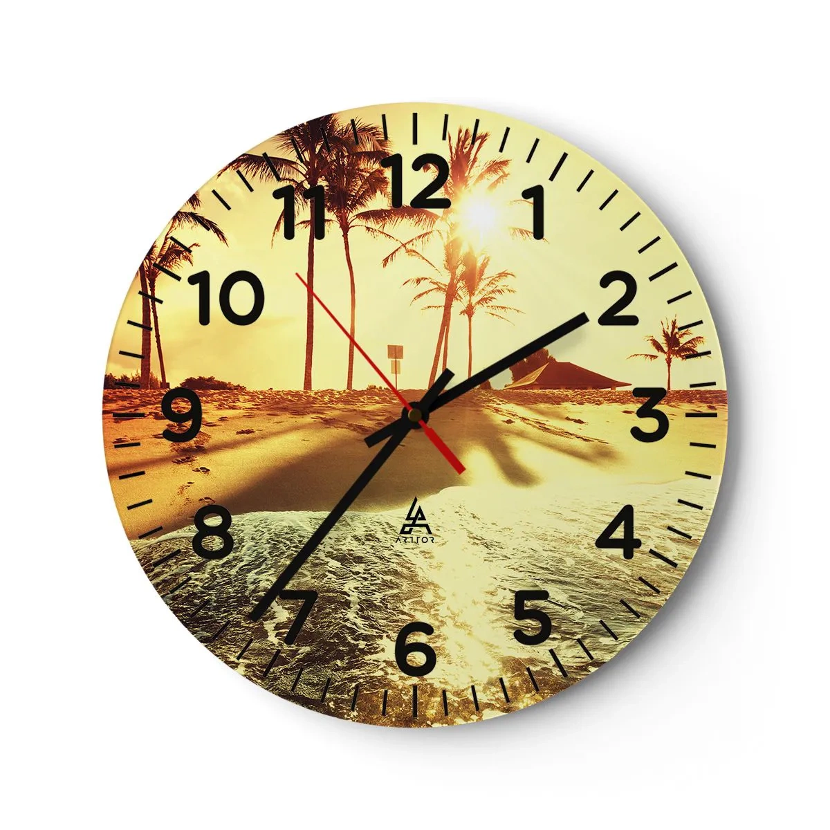 Horloge murale - Pendule murale - Après-midi californien - 40x40 cm