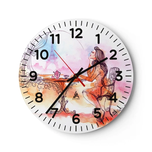 Horloge murale - Pendule murale - Le chic parisien - 30x30 cm