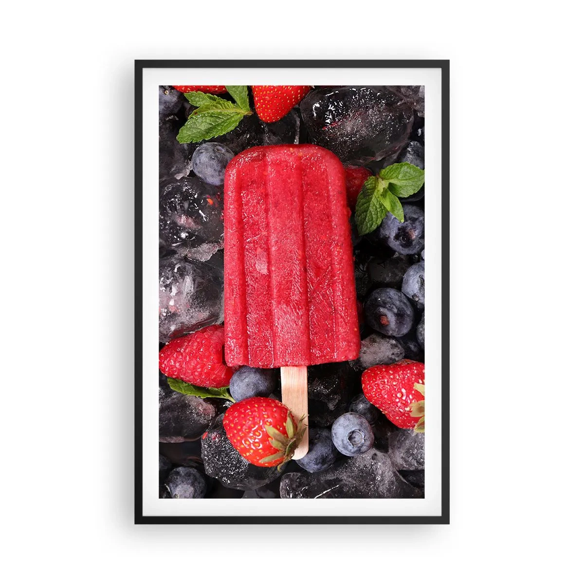 Affiche dans un cadre noir - Poster - Le goût d’un été chaud - 61x91 cm