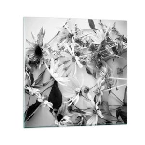Impression sur verre - Image sur verre - Non-un bouquet de fleurs - 30x30 cm