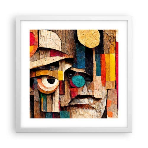 Affiche dans un cadre blanc - Poster - Je te vois… - 40x40 cm