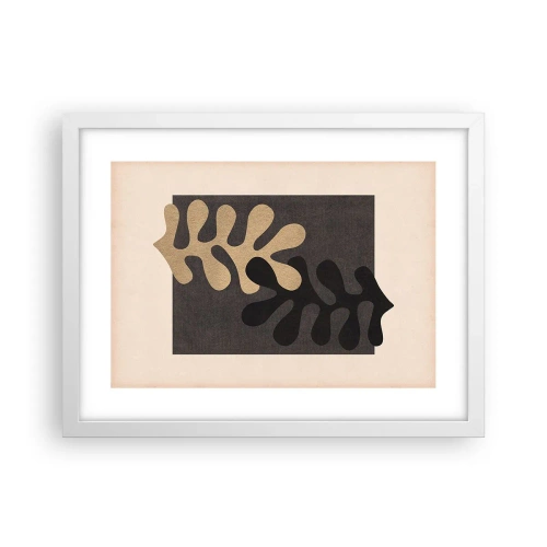 Affiche dans un cadre blanc - Poster - Absence et complément - 40x30 cm