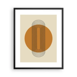 Affiche dans un cadre noir - Poster - Plan idéal - 40x50 cm