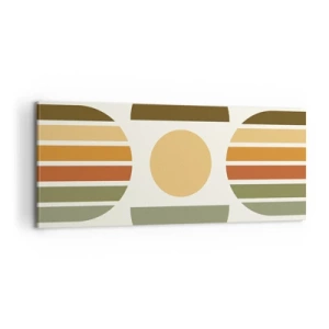 Impression sur toile - Image sur toile - Dans les coulaurs de la terre - 100x40 cm