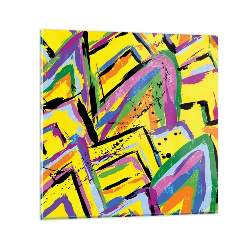 Impression sur verre - Image sur verre - Jusqu'à ce qu'il crie de joie - 60x60 cm