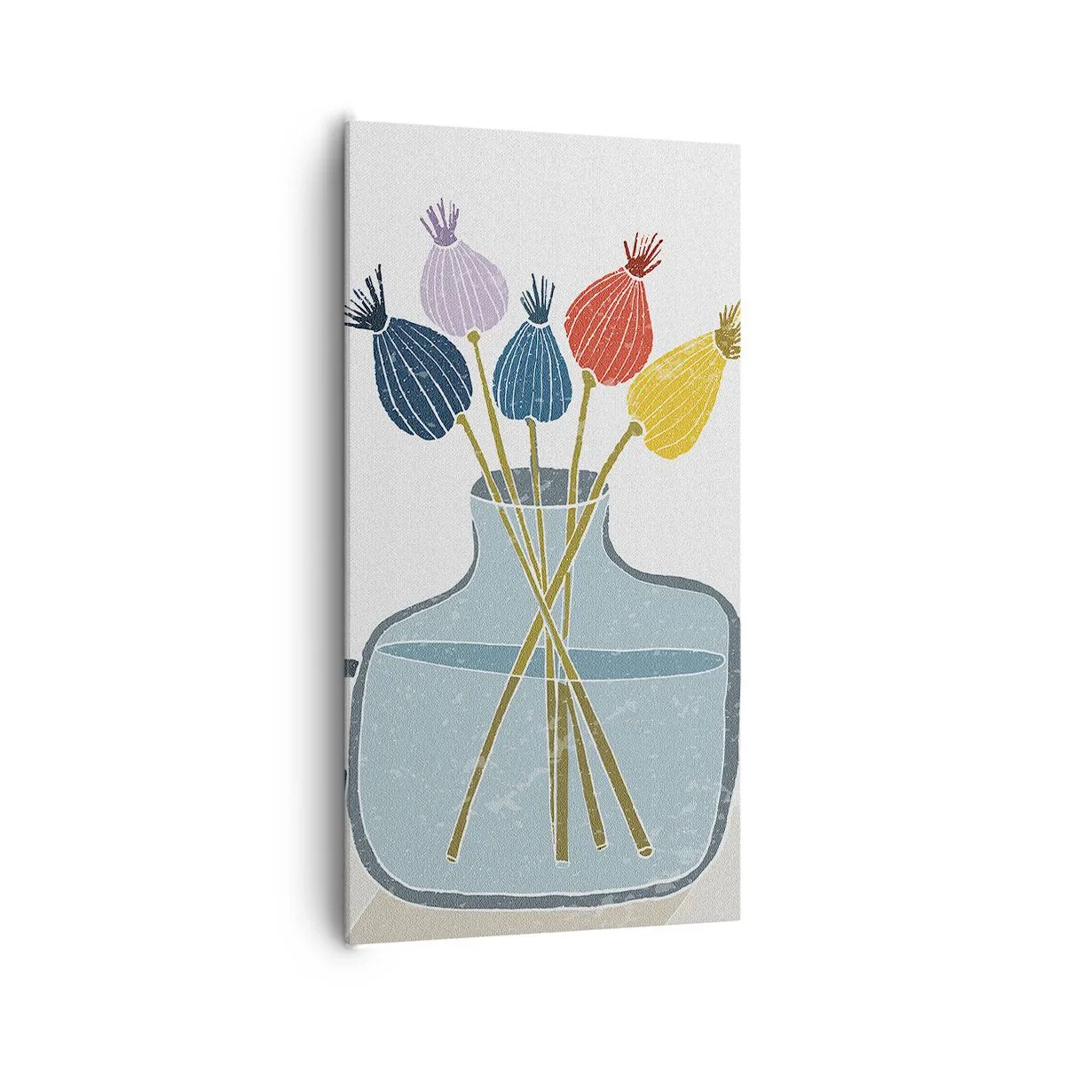 Impression sur toile - Image sur toile - Comme s'il avait semé des graines de pavot - 65x120 cm