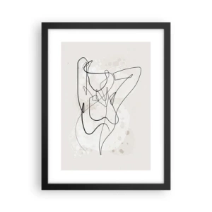 Affiche dans un cadre noir - Poster - L'art de la séduction - 30x40 cm