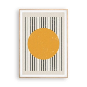 Affiche dans un chêne clair - Poster - Le pouvoir de la simplicité - 70x100 cm