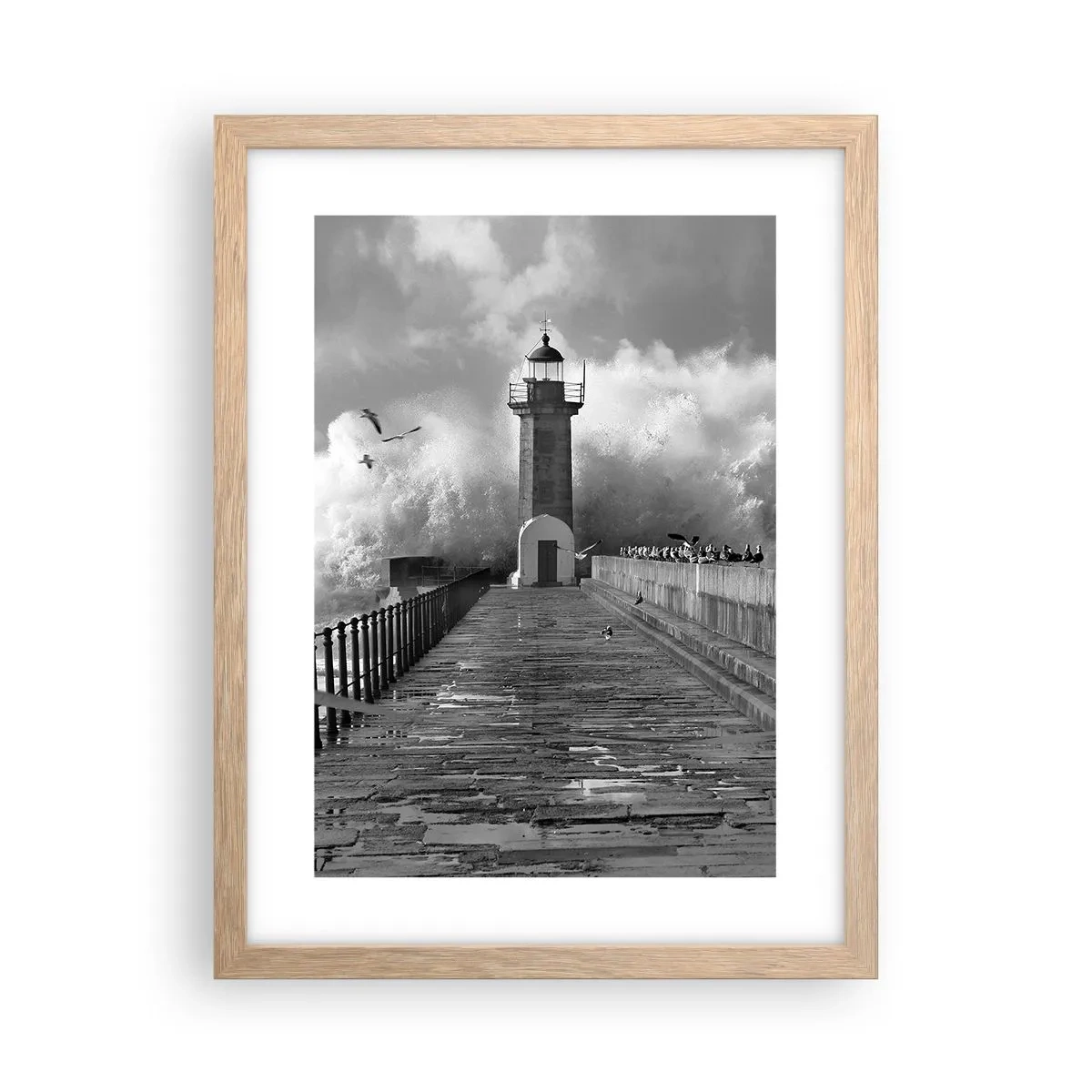 Affiche dans un chêne clair - Poster - Sans peur - 30x40 cm