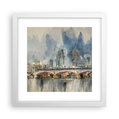 Affiche dans un cadre blanc - Poster - Londres dans toute sa splendeur - 30x30 cm