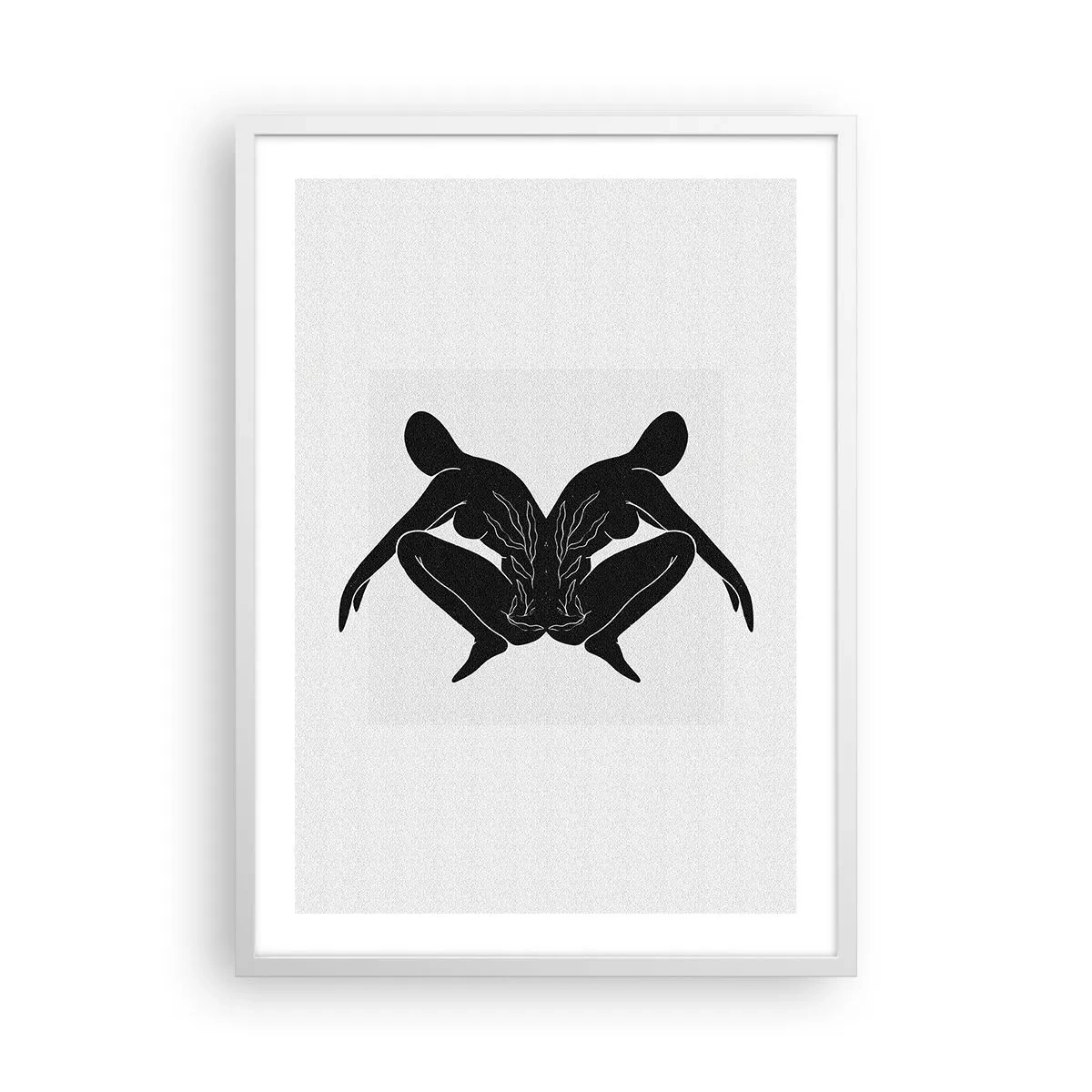 Affiche dans un cadre blanc - Poster - Une âme commune - 50x70 cm