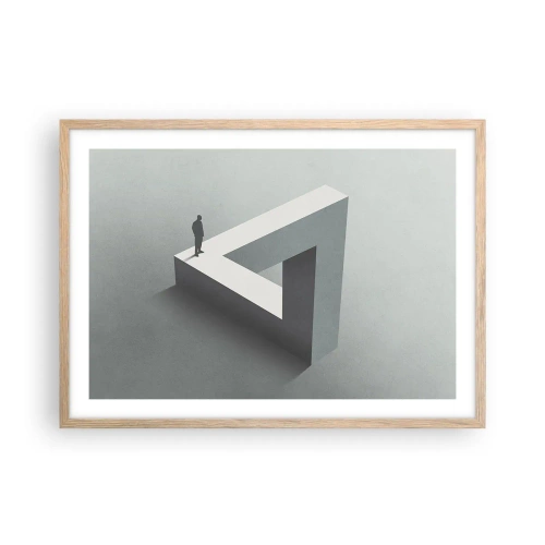 Affiche dans un chêne clair - Poster - Mais c'est possible - 70x50 cm