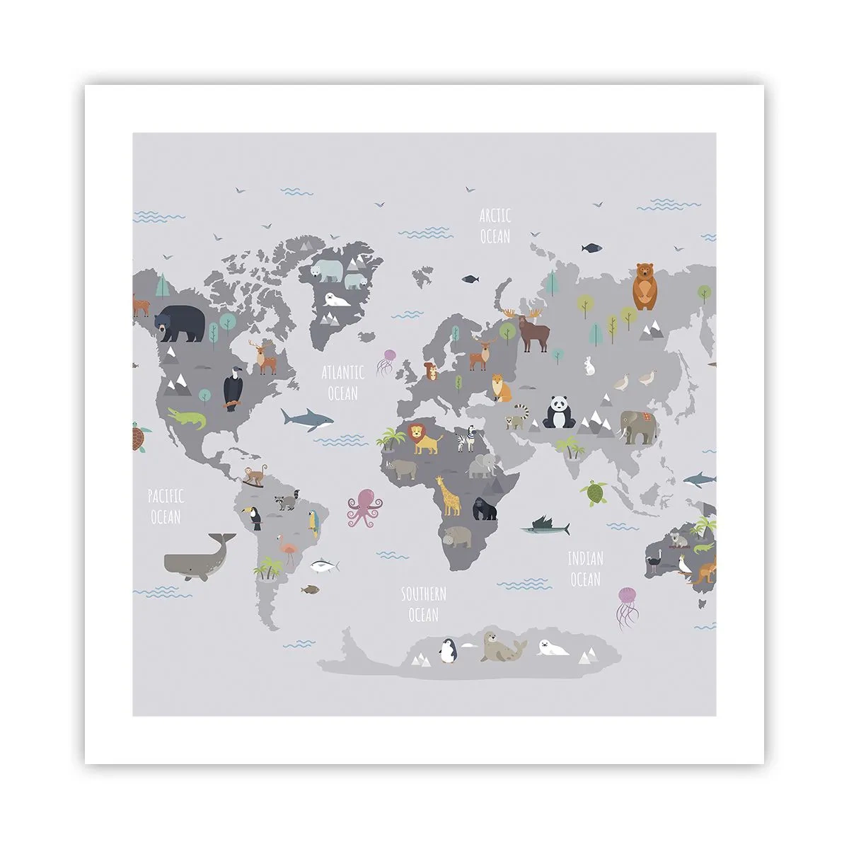 Affiche - Poster - Dis-moi d'où tu viens... - 50x50 cm