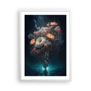 Affiche dans un cadre blanc - Poster - Un étrange jardin - 50x70 cm