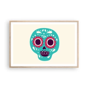 Affiche dans un chêne clair - Poster - La vie – du plaisir jusqu'à la mort - 91x61 cm