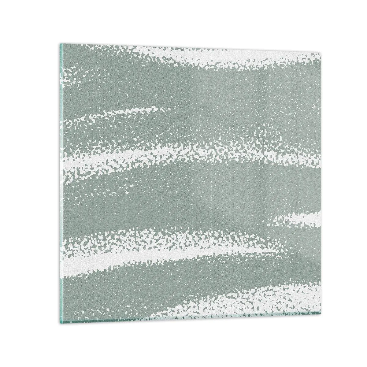 Impression sur verre - Image sur verre - Abstraction dans un climat hivernal - 50x50 cm