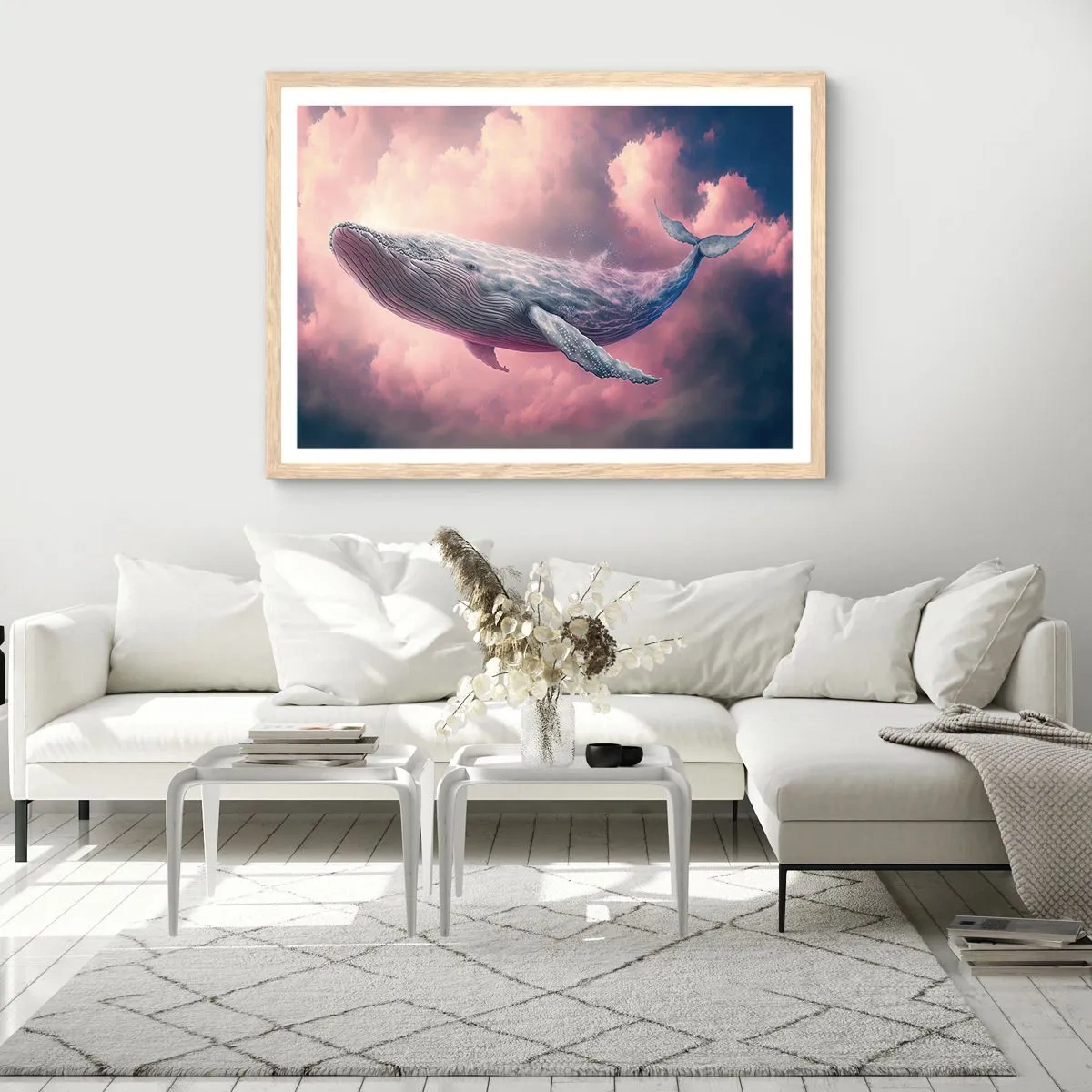 Affiche dans un chêne clair - Poster - Frottez-vous les yeux - 70x50 cm