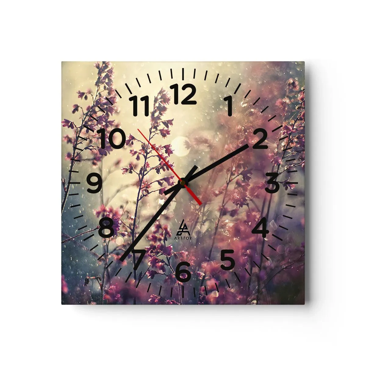Horloge murale - Pendule murale - Jardin secret - 40x40 cm