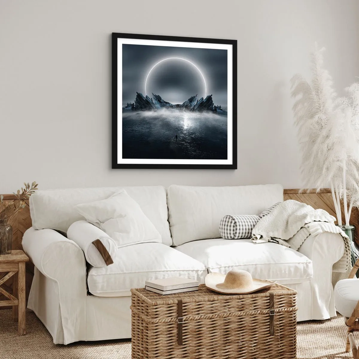 Affiche dans un cadre noir - Poster - La fin de l'histoire - 60x60 cm