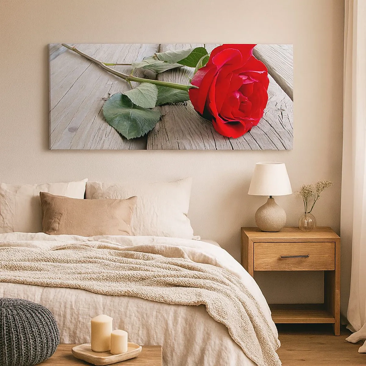 Impression sur toile - Image sur toile - Étude écarlate - 100x40 cm