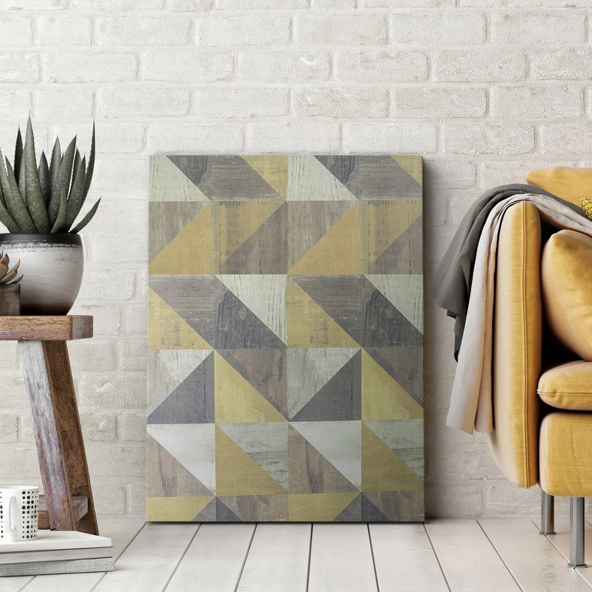 Impression sur toile - Image sur toile - Suivant l'angle du triangle - 65x120 cm