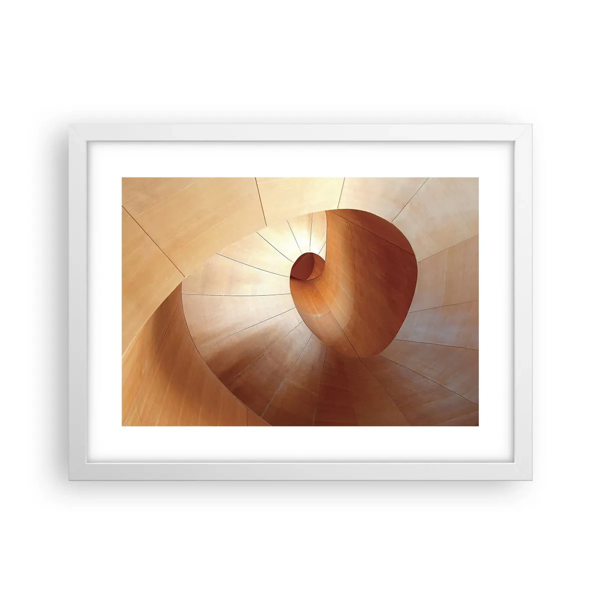 Affiche dans un cadre blanc - Poster - Serpentin architectural - 40x30 cm