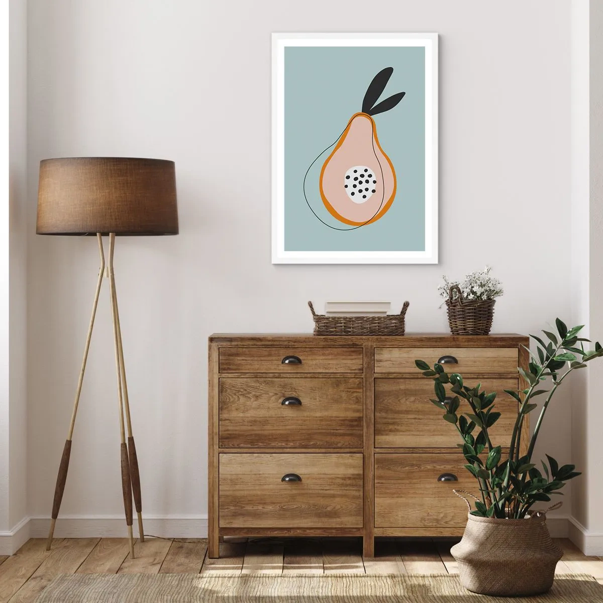 Affiche dans un cadre blanc - Poster - Pénétrer la nature des choses - 50x70 cm