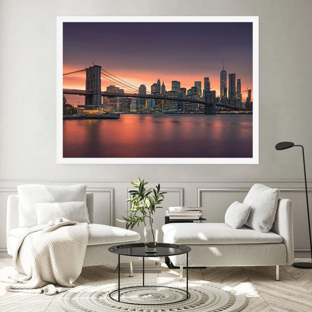 Affiche - Poster - Immergé dans le silence lilas - 40x30 cm