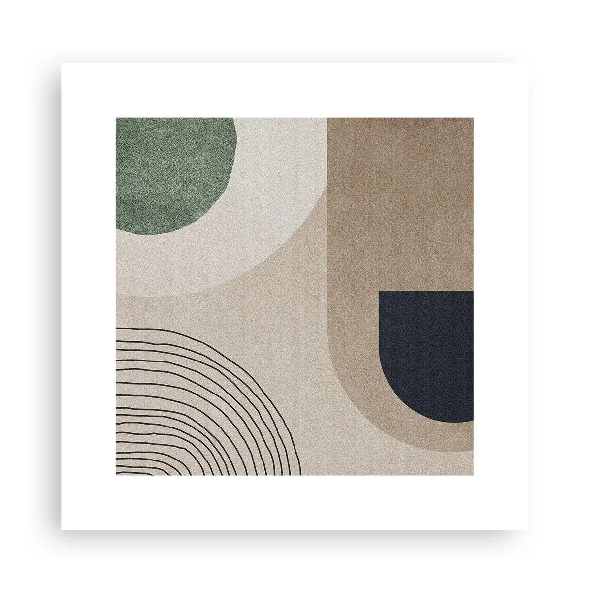 Affiche - Poster - La douceur de l'ovale - 30x30 cm