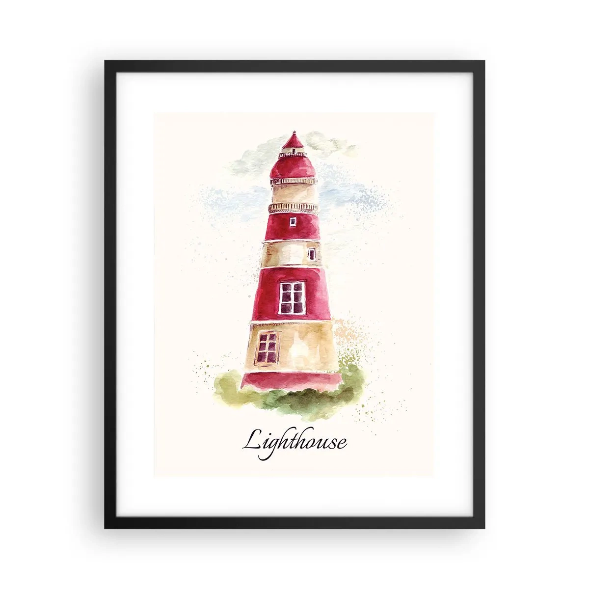 Affiche dans un cadre noir - Poster - Il y a toujours beau temps autour - 40x50 cm