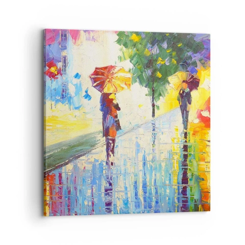 Impression sur toile - Image sur toile - Et tout est clair - 70x70 cm