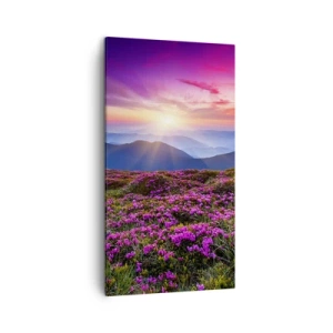 Impression sur toile - Image sur toile - Les herbes sentaient les grappes fraîches de la récolte - 45x80 cm