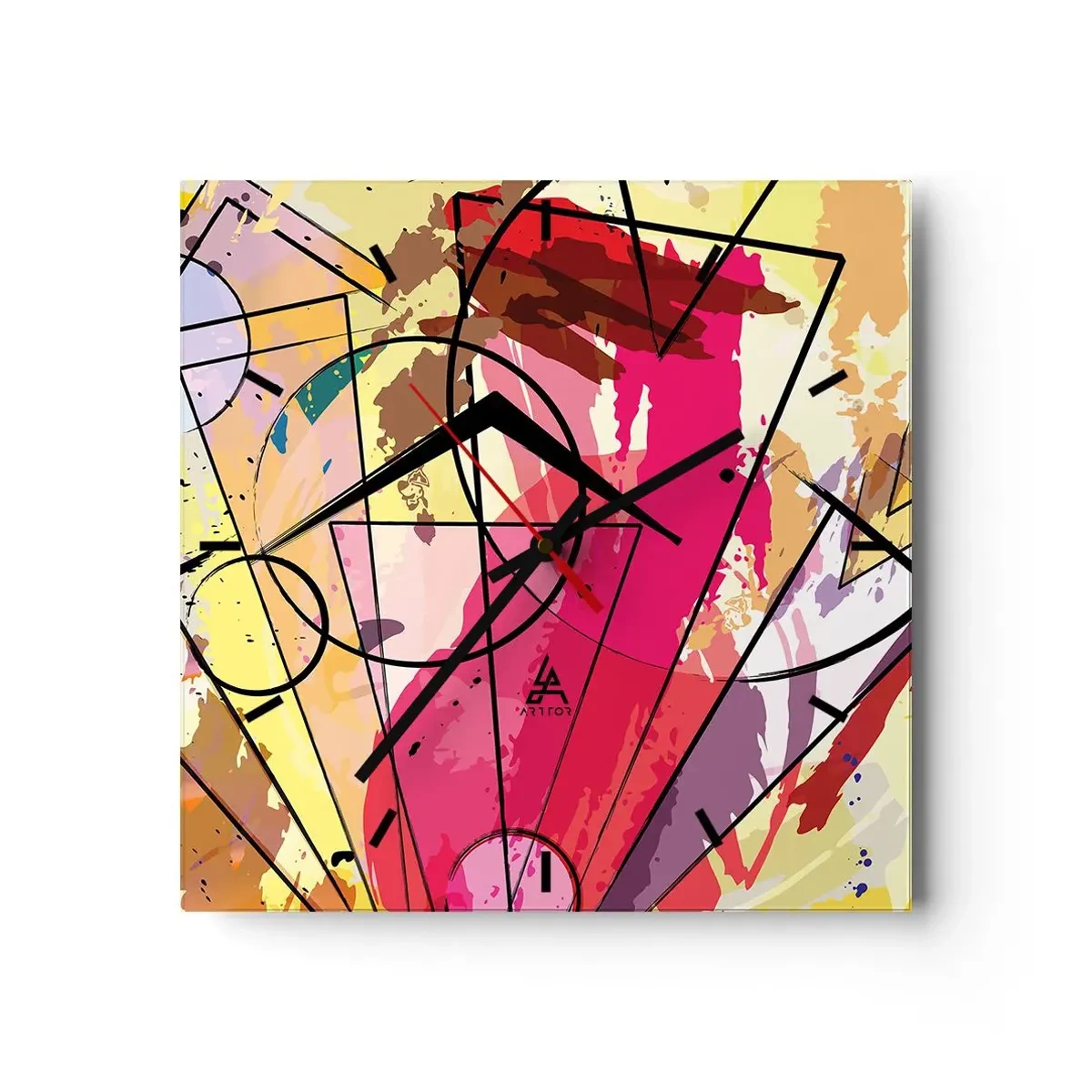 Horloge murale - Pendule murale - Explosion - 40x40 cm