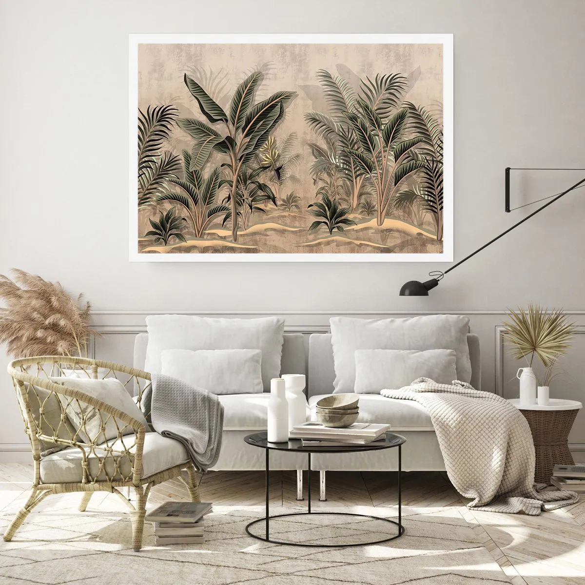Affiche - Poster - Une gravure de style colonial - 50x40 cm