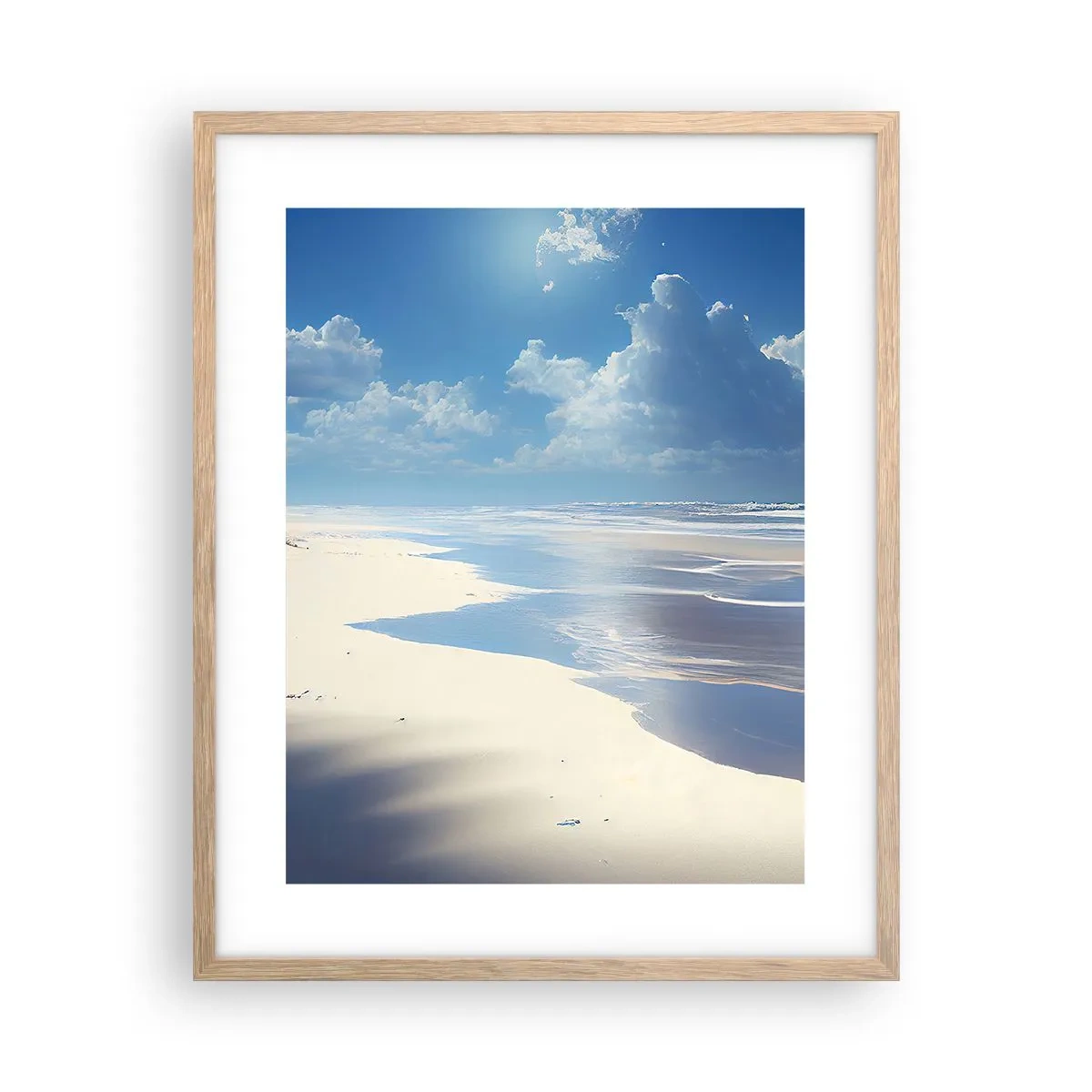 Affiche dans un chêne clair - Poster - Des vacances paradisiaques - 40x50 cm