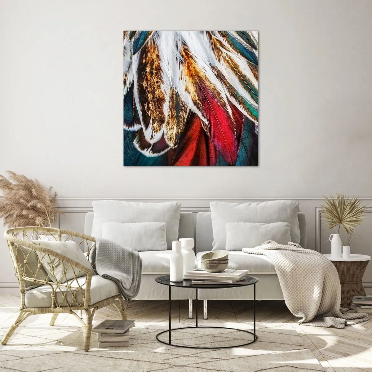 Impression sur verre - Image sur verre - Secrets de vol - 70x70 cm