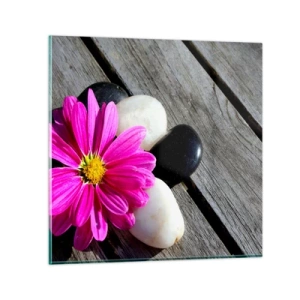 Impression sur verre - Image sur verre - Repos sur la jetée - 30x30 cm