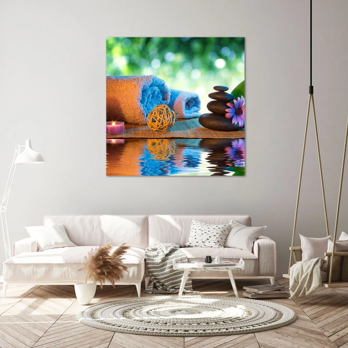 Impression sur toile - Image sur toile - Temps pour le corps - 30x30 cm