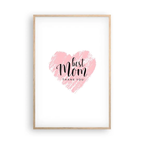 Affiche dans un chêne clair - Poster - Toujours au bon moment - 61x91 cm