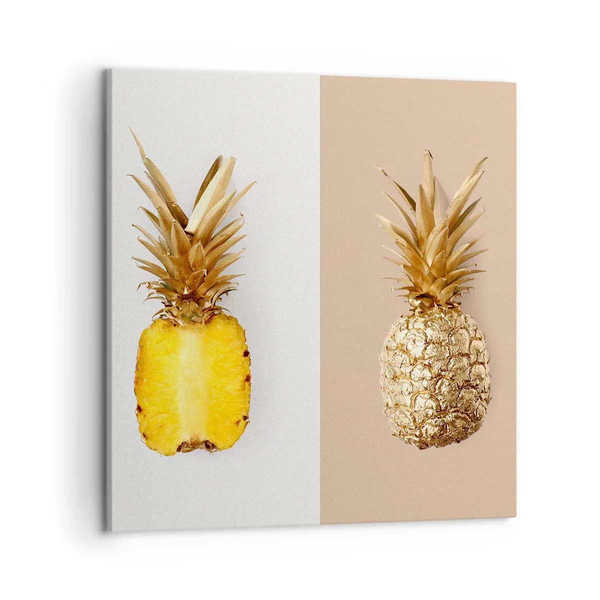 Impression sur toile - Image sur toile - Ananas pour nous - 50x50 cm