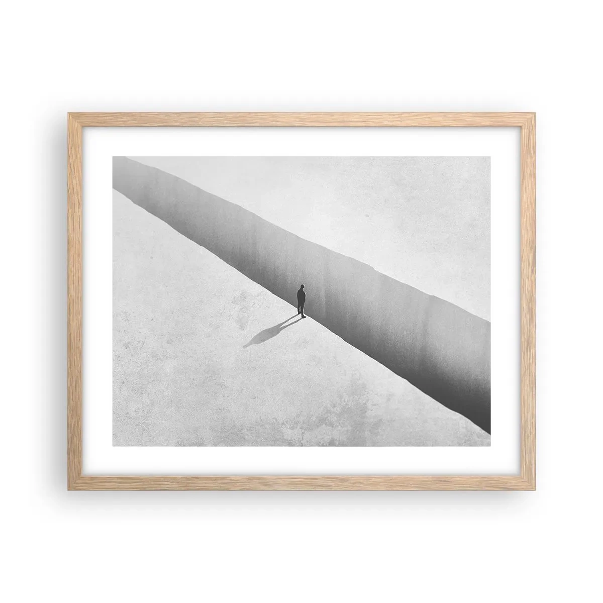 Affiche dans un chêne clair - Poster - Un objectif clair - 50x40 cm