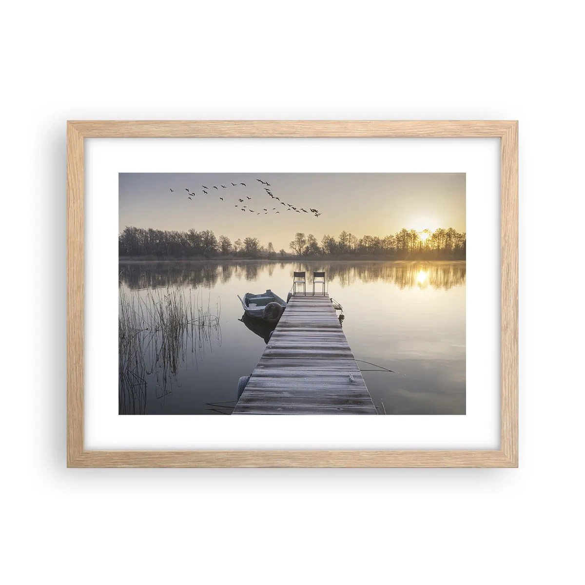 Affiche dans un chêne clair - Poster - Je reviendrai - 40x30 cm