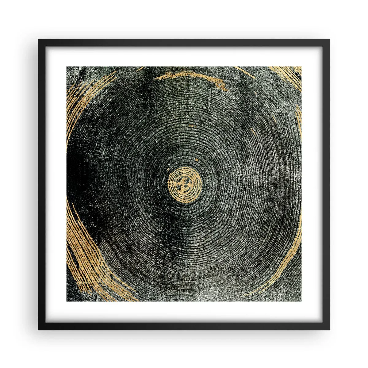 Affiche dans un cadre noir - Poster - Changement et persistance - 50x50 cm