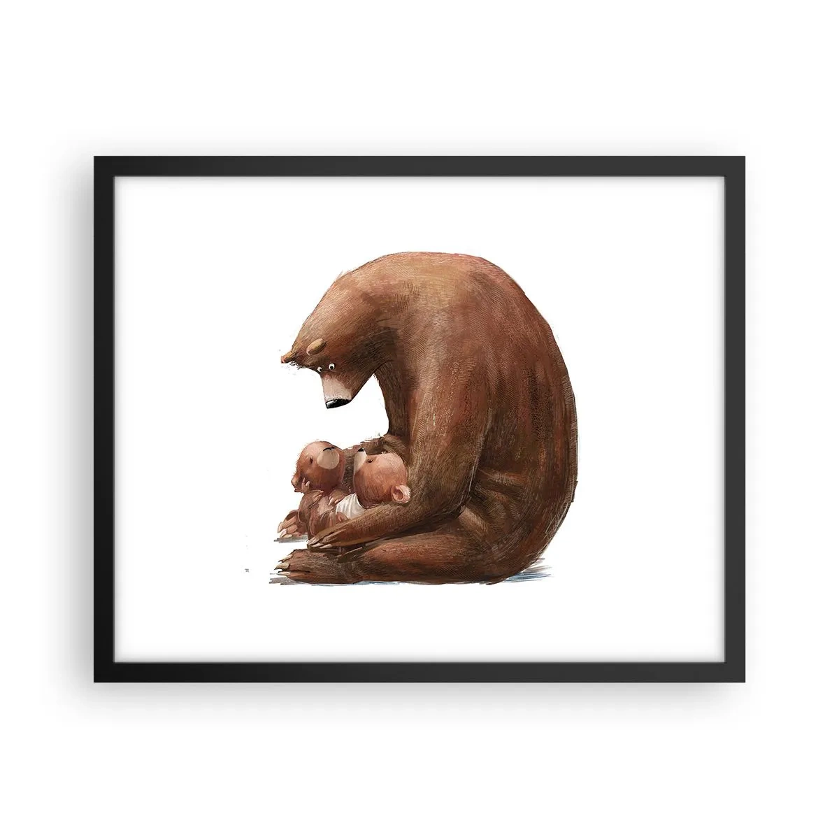 Affiche dans un cadre noir - Poster - Faites de beaux rêves les enfants - 50x40 cm