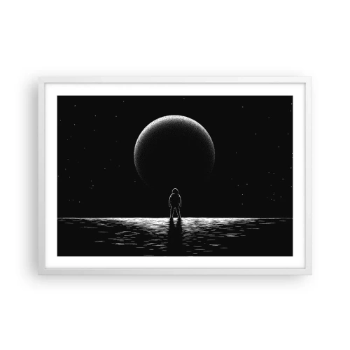 Affiche dans un cadre blanc - Poster - Face à face - 70x50 cm