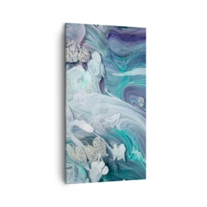 Impression sur toile - Image sur toile - Courants bleus - 45x80 cm