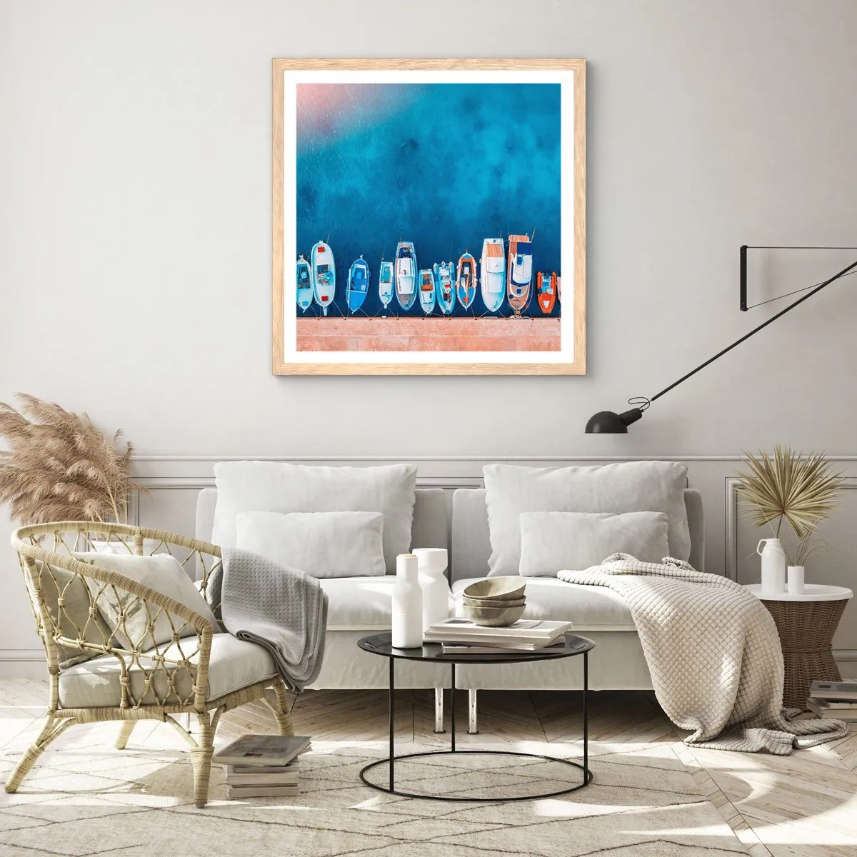 Affiche dans un chêne clair - Poster - En une seule fois - 30x30 cm