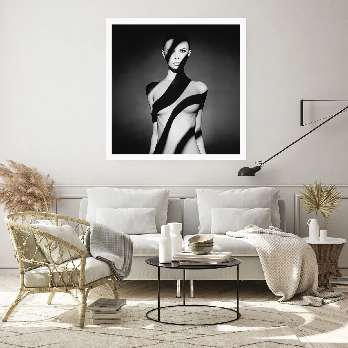 Affiche - Poster - Dans la brillance et l'ombre - 50x50 cm