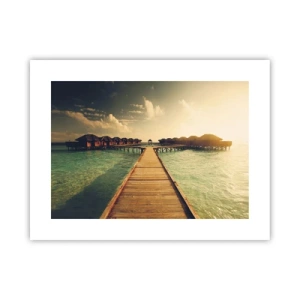 Affiche - Poster - Invitation chaleureuse - 40x30 cm